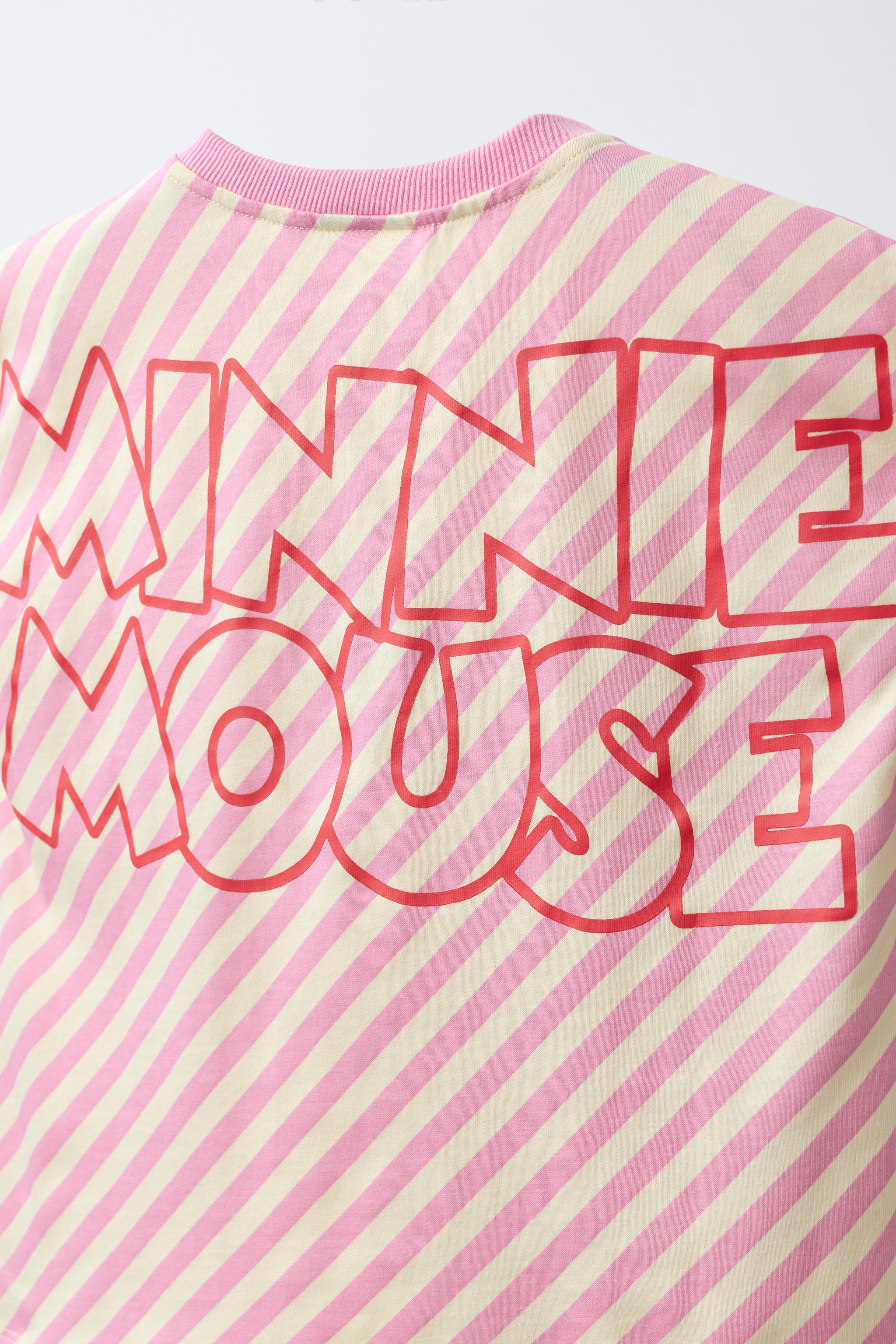STRIPED RUBBER PATCH MINNIE MOUSE © DISNEY T-SHIRT
